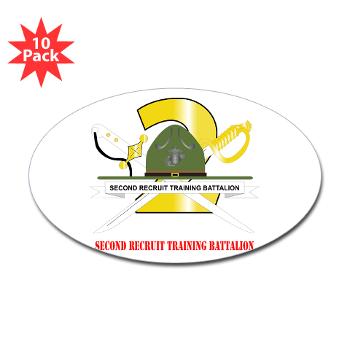 SRTB - M01 - 01 - Second Recruit Training Battalion with Text - Sticker (Oval 10 pk) - Click Image to Close