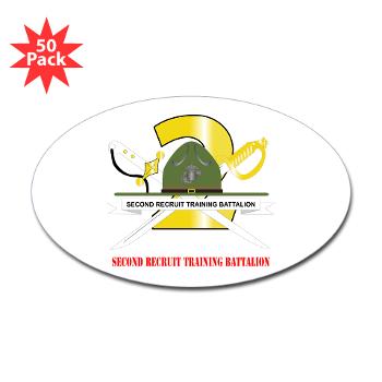 SRTB - M01 - 01 - Second Recruit Training Battalion with Text - Sticker (Oval 50 pk) - Click Image to Close