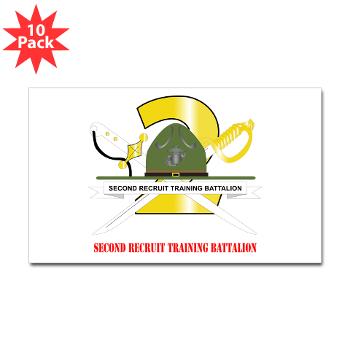 SRTB - M01 - 01 - Second Recruit Training Battalion with Text - Sticker (Rectangle 10 pk) - Click Image to Close