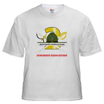 SRTB - A01 - 04 - Second Recruit Training Battalion with Text - White T-Shirt - Click Image to Close