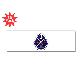 TRTB - M01 - 01 - Third Recruit Training Battalion - Sticker (Bumper 10 pk) - Click Image to Close