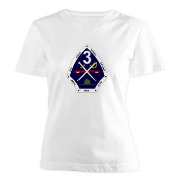 TRTB - A01 - 04 - Third Recruit Training Battalion - Women's V-Neck T-Shirt - Click Image to Close