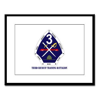TRTB - M01 - 02 - Third Recruit Training Battalion with Text - Large Framed Print - Click Image to Close