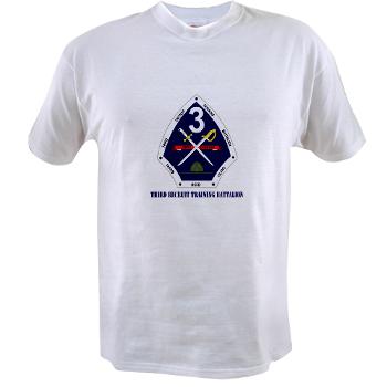 TRTB - A01 - 04 - Third Recruit Training Battalion with Text - Value T-shirt - Click Image to Close