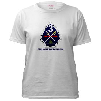 TRTB - A01 - 04 - Third Recruit Training Battalion with Text - Women's T-Shirt - Click Image to Close