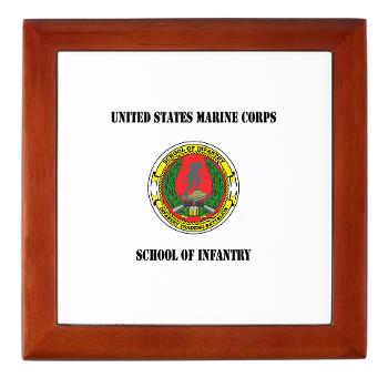 USMCSI - M01 - 03 - USMC School of Infantry with Text - Keepsake Box - Click Image to Close