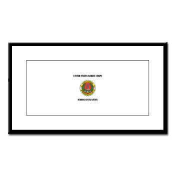 USMCSI - M01 - 02 - USMC School of Infantry with Text - Small Framed Print - Click Image to Close