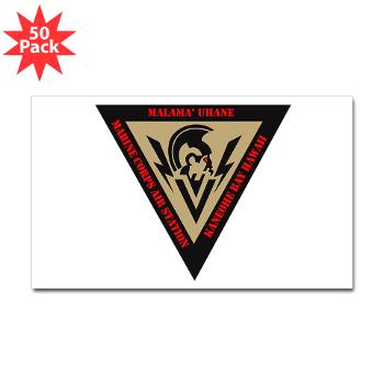 MCASKB - M01 - 01 - Marine Corps Air Station Kaneohe Bay - Sticker (Rectangle 50 pk) - Click Image to Close