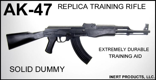 AK-47 Replica - Solid Dummy Training Rifle - Click Image to Close