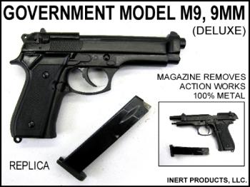 Replica, Government Model M9, 9mm Pistol (Deluxe) - Click Image to Close