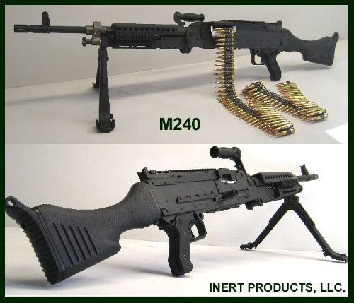 Inert, Replica M-240 Dummy Machine Gun - Click Image to Close