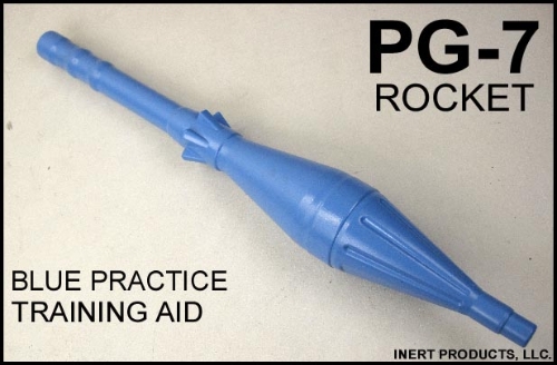 Inert, RPG-7 Rocket, Blue Pratice Training Aid