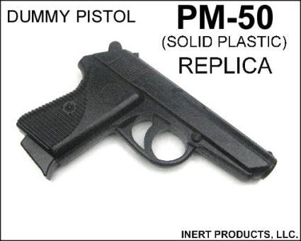 PM-50 Pistol Solid Replica Training Aid Inert, Replica PM-50 Dummy Pistol